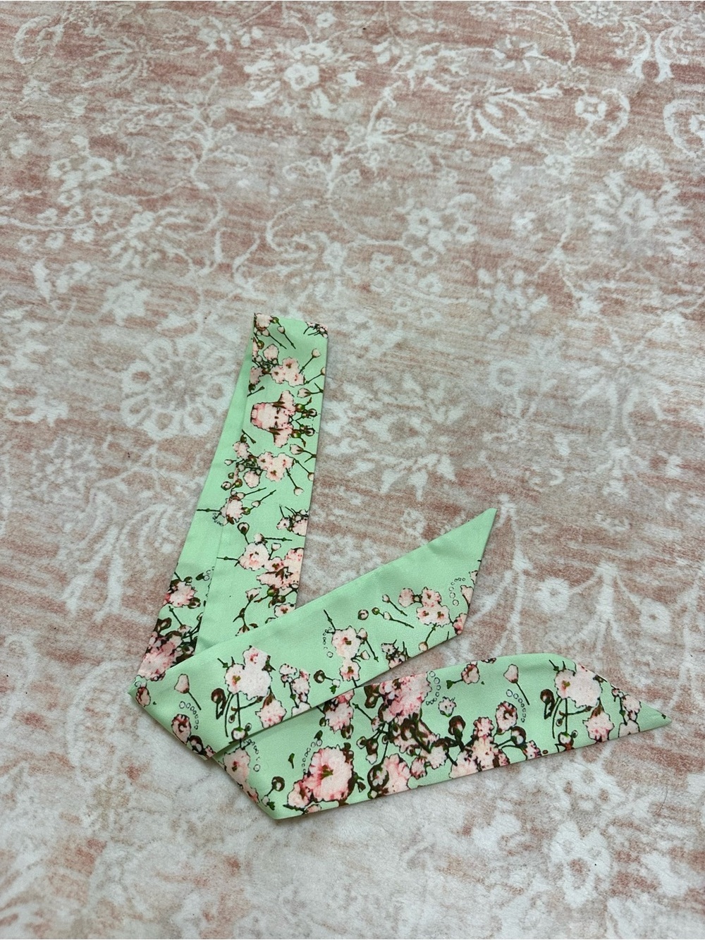 NEW 🌸 Satin Floral Twilly Scarf Tie - Picture 6 of 8